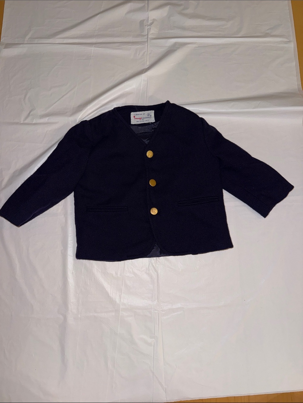 Children's Navy Blazer with Gold Buttons